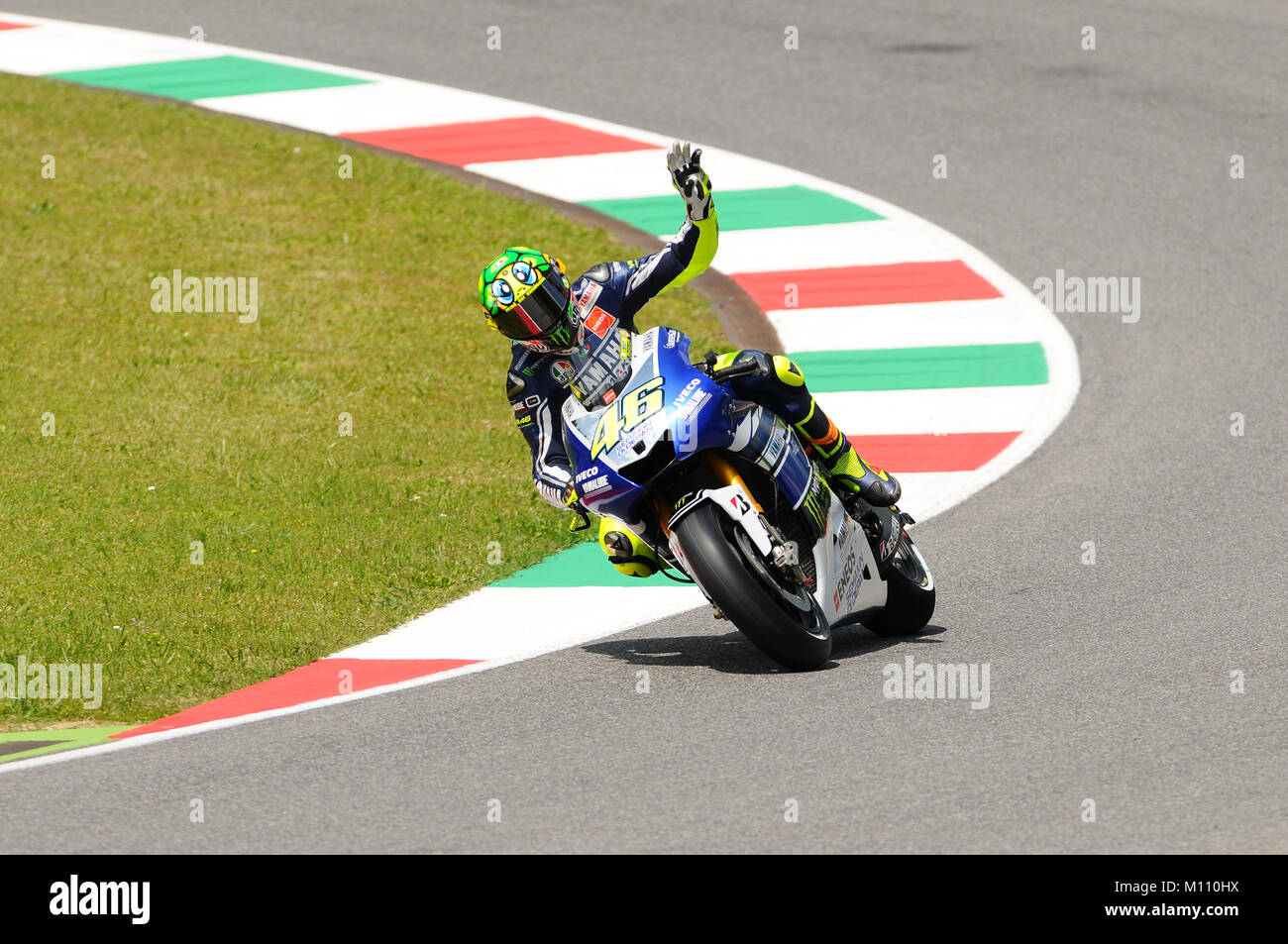 MUGELLO - ITALY, MAY 31: Italian Yamaha rider Valentino Rossi at 2013 TIM  MotoGP of Italy on May 31, 2013 Stock Photo - Alamy