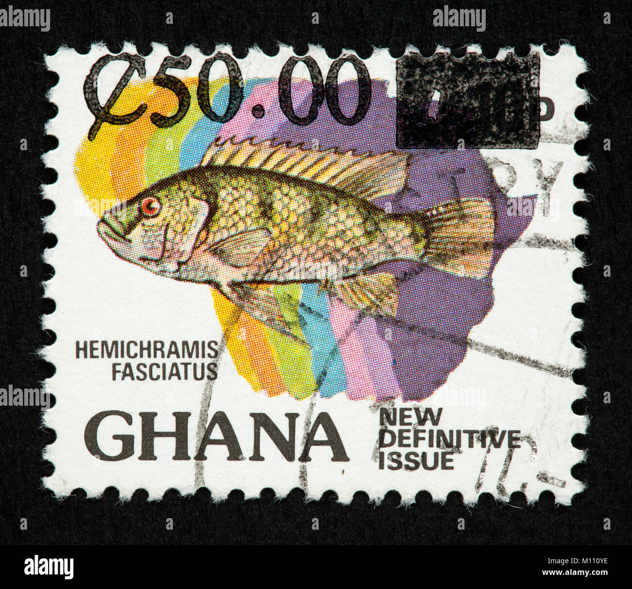 Ghana postage stamp Stock Photo