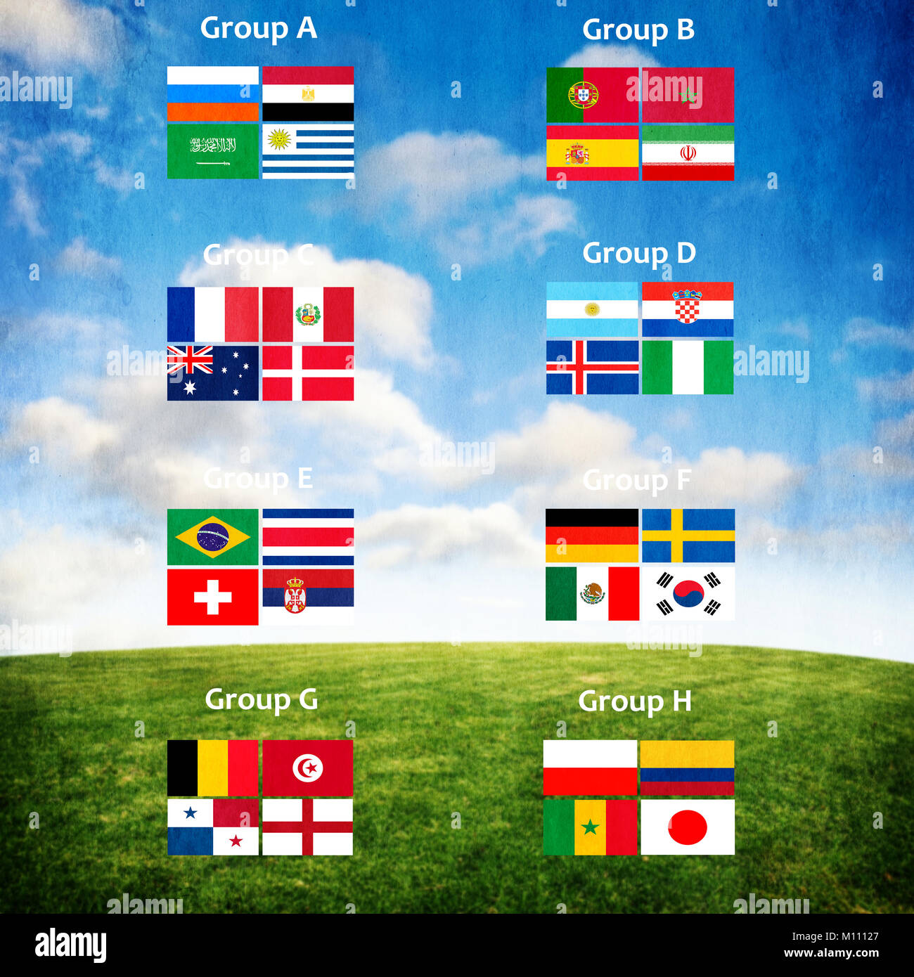 Football championship in 2018 teams Stock Photo Alamy