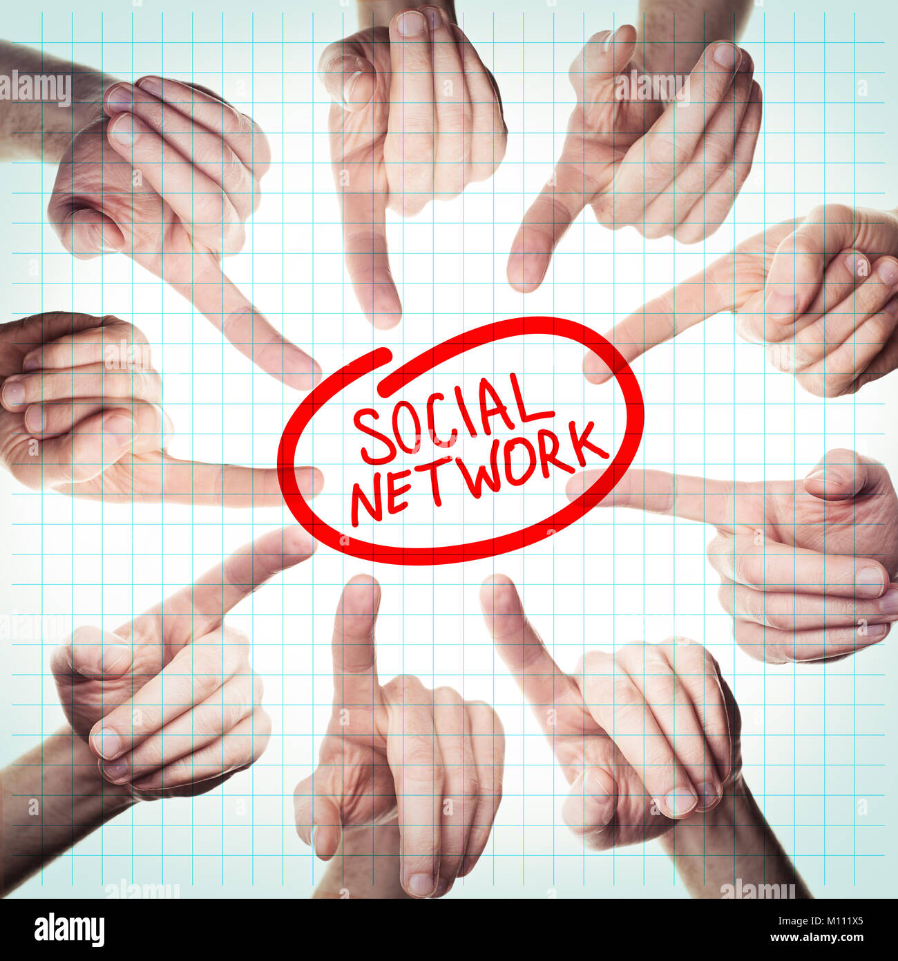 Human hand pointing finger question hi-res stock photography and images ...