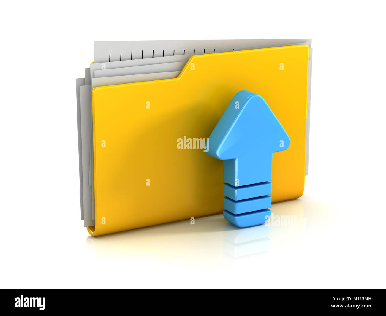 File Upload Concept , This is a 3d rendered computer generated image ...
