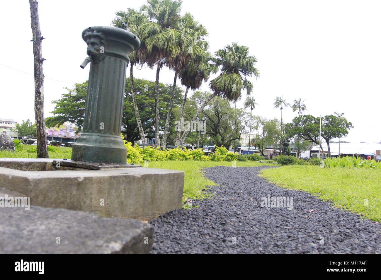 Curepipe also known as La Ville-Lumière, is a town in Mauritius, located in the Plaines Wilhems District, the eastern part also lies in the Moka Distr Stock Photo