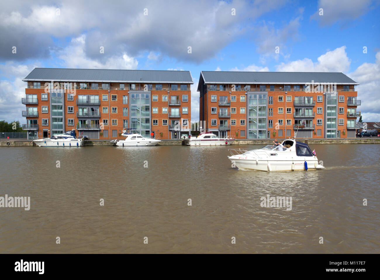 New apartment buildings development at Gloucester Docks, Gloucester, UK