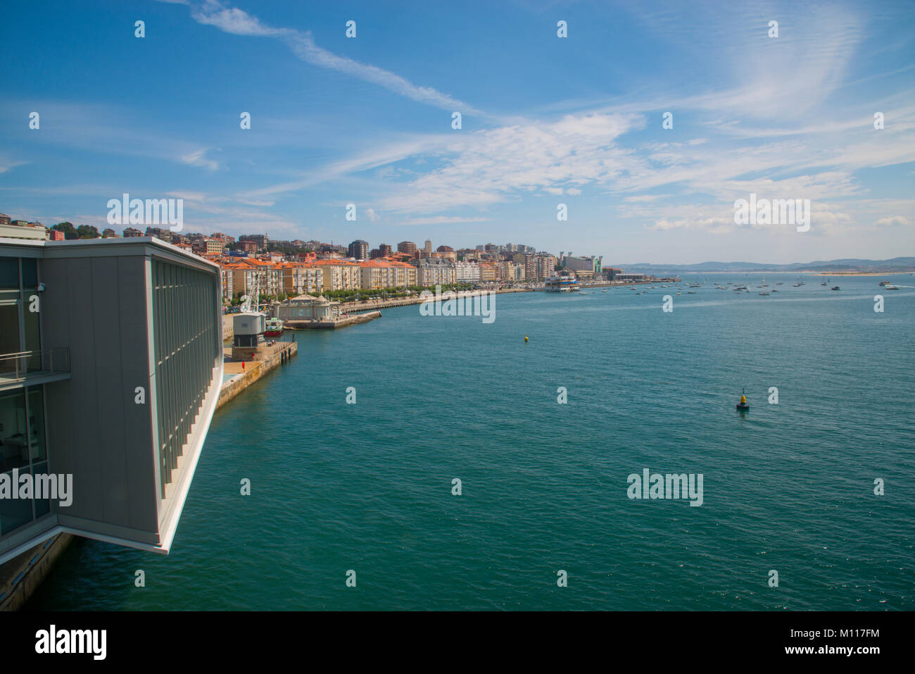 Santander city aerial panoramic view. Santander is the capital of the  Cantabria region in Spain Stock Photo - Alamy