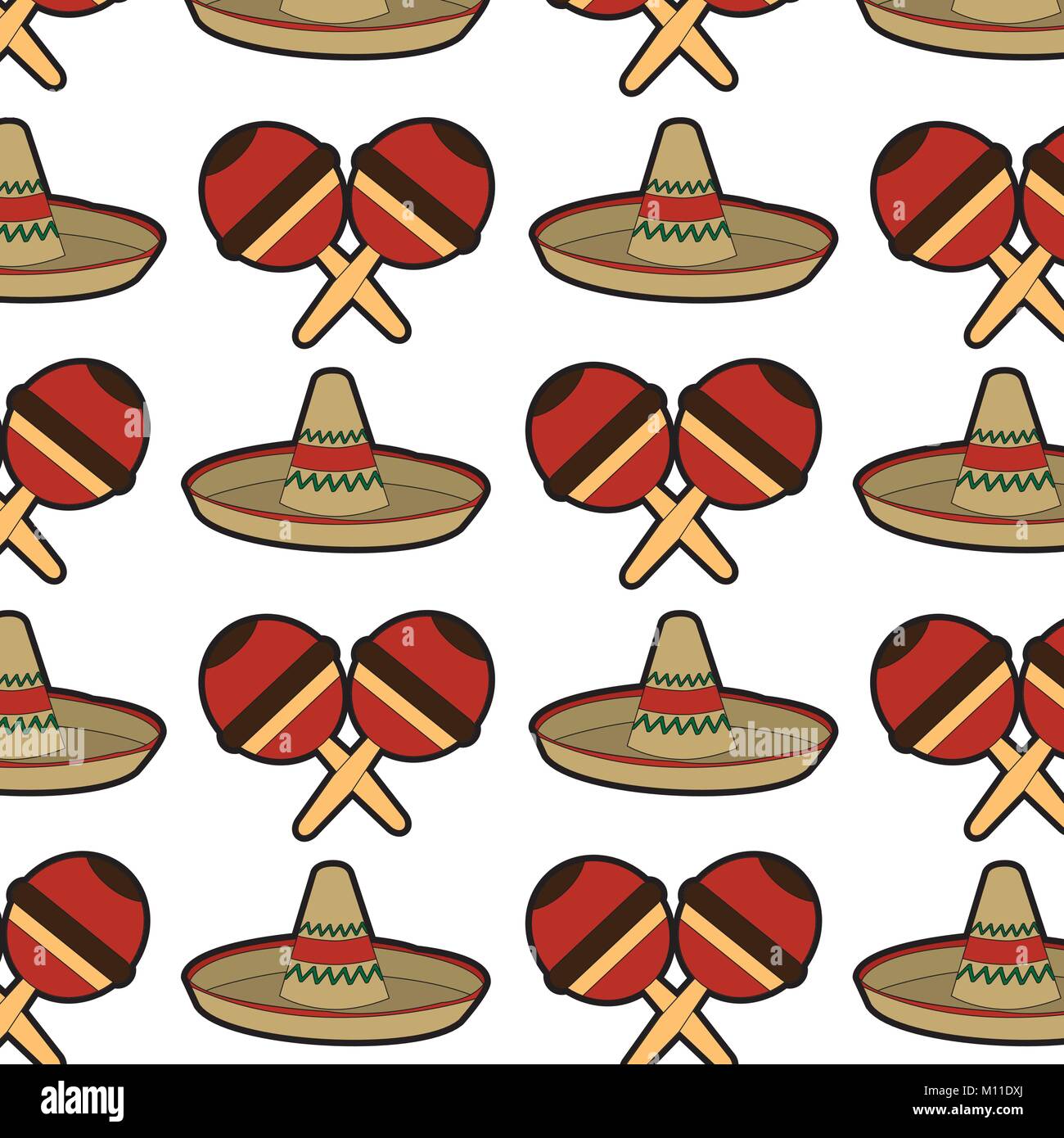 Maracas and hat design Stock Vector Image & Art - Alamy