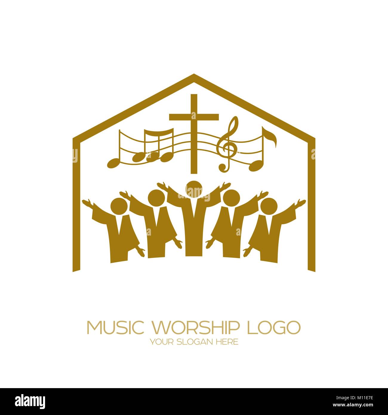 Music Logo Christian Symbols The Church Of God Sings To Jesus Christ 