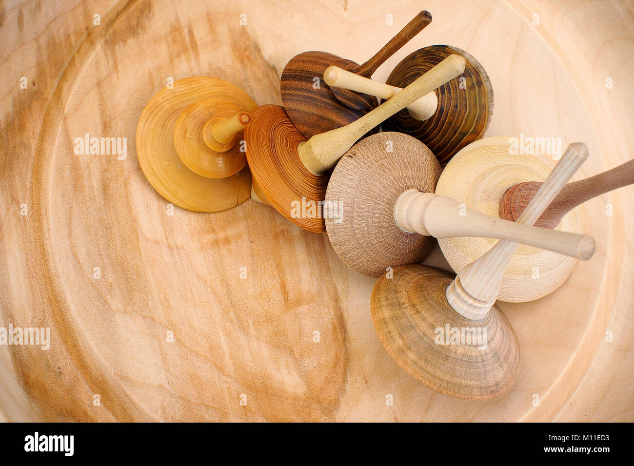 Wooden spinning top hires stock photography and images Alamy