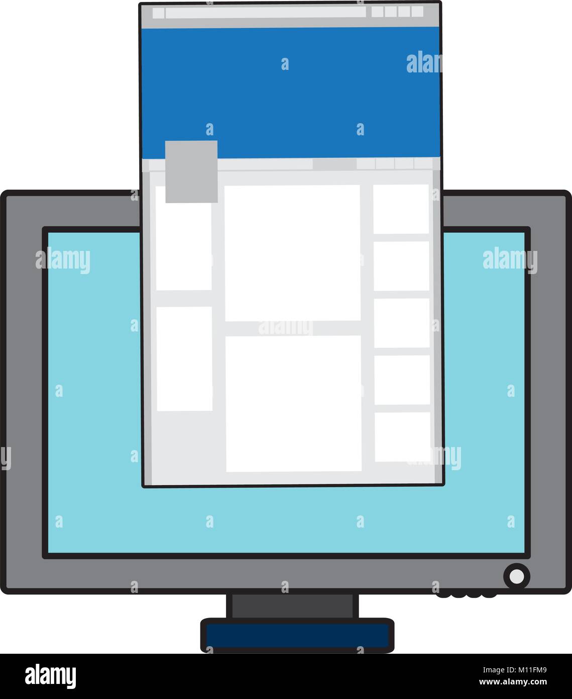 Isolated computer design Stock Vector Image & Art - Alamy