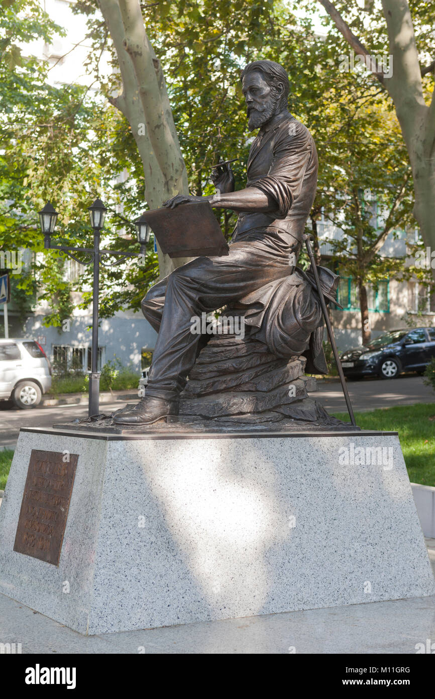 Tuapse, Krasnodar region, Russia - 11 July 2013: Monument to Alexander Kiselev Stock Photo