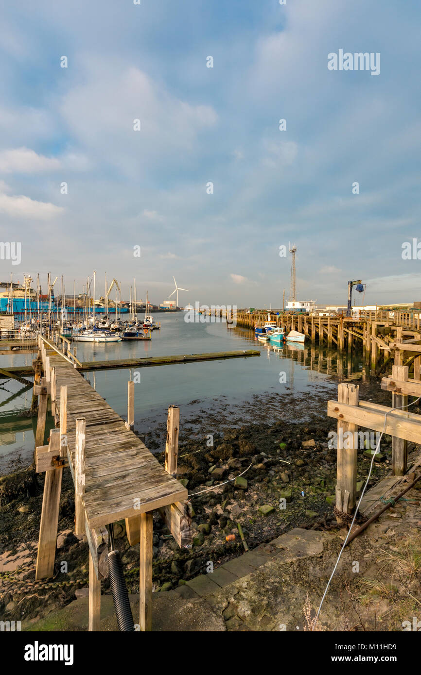 South Harbour, Blyth, Northumberland, UK Stock Photo