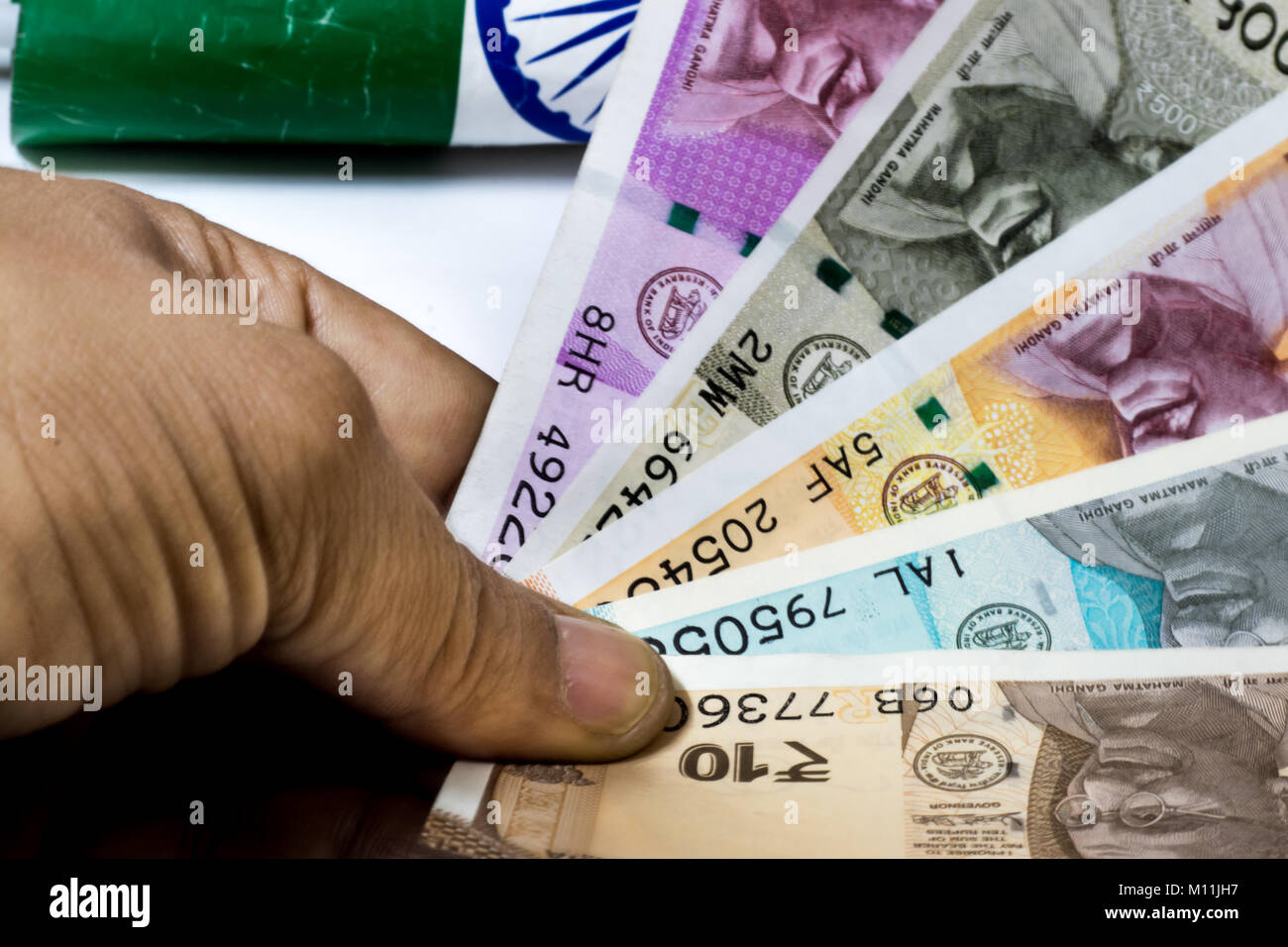 Indian rupee currency note sign hi-res stock photography and images - Alamy