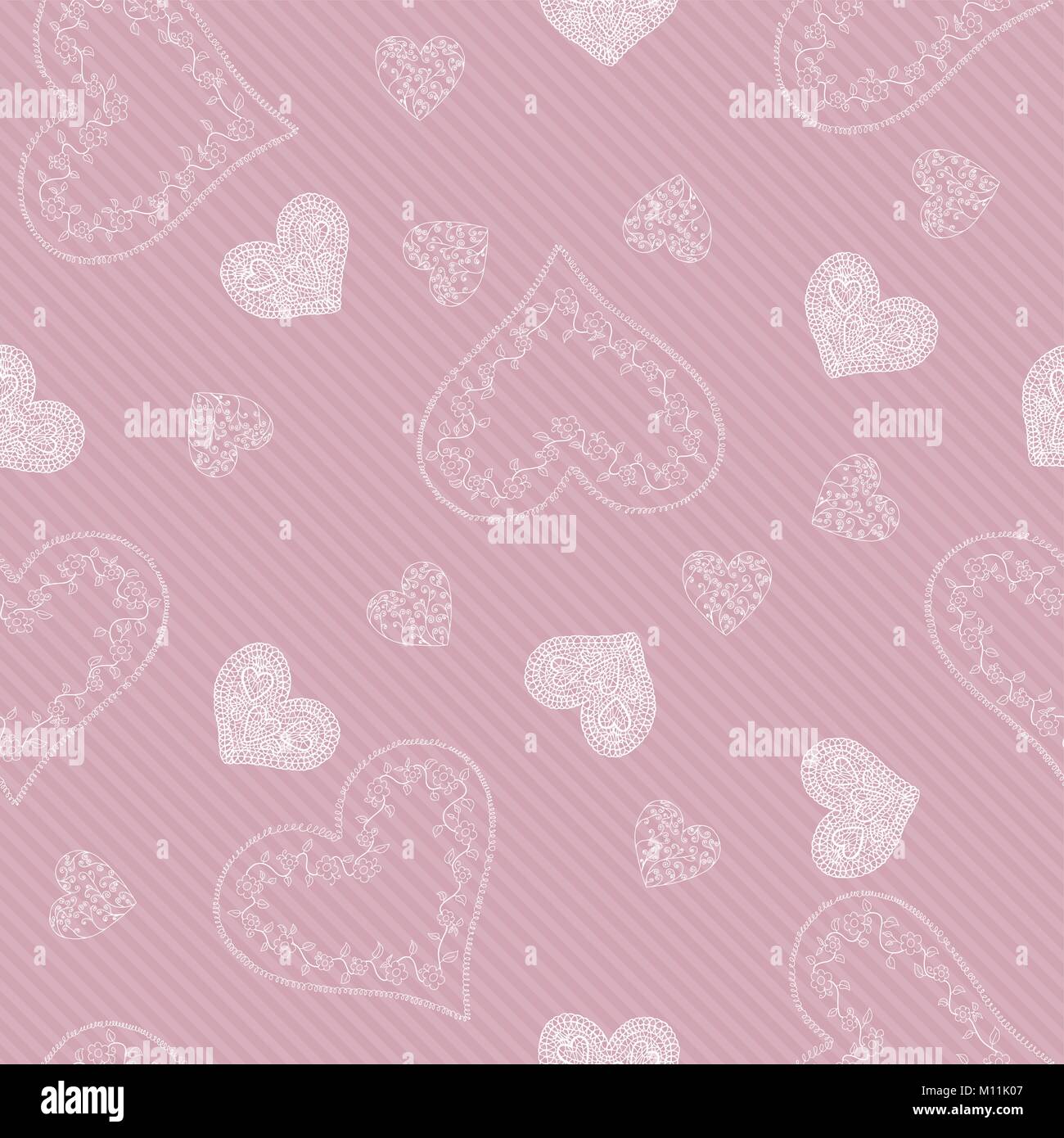 Seamless pattern background with hearts Stock Vector Image & Art - Alamy