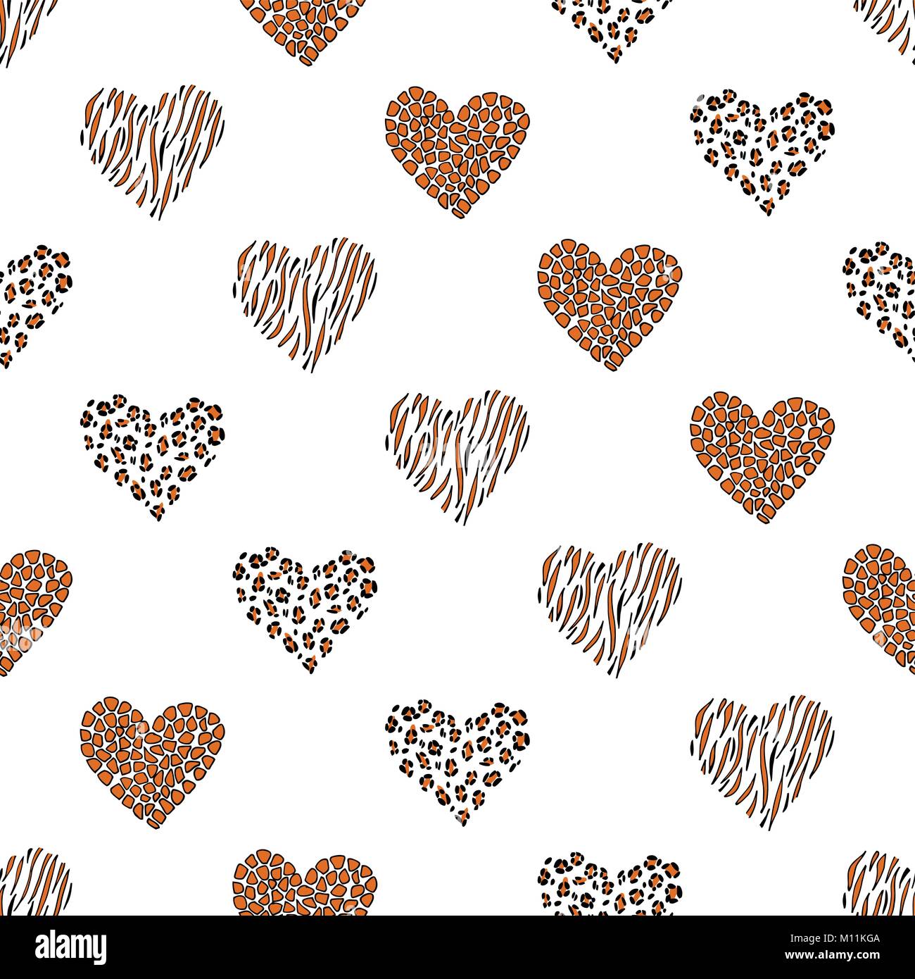 Seamless pattern background with heart Stock Vector Image & Art - Alamy