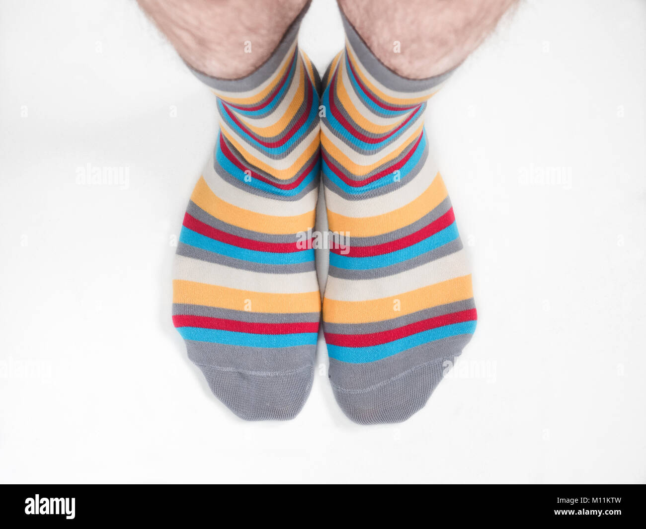 Mens feet in socks hires stock photography and images Alamy