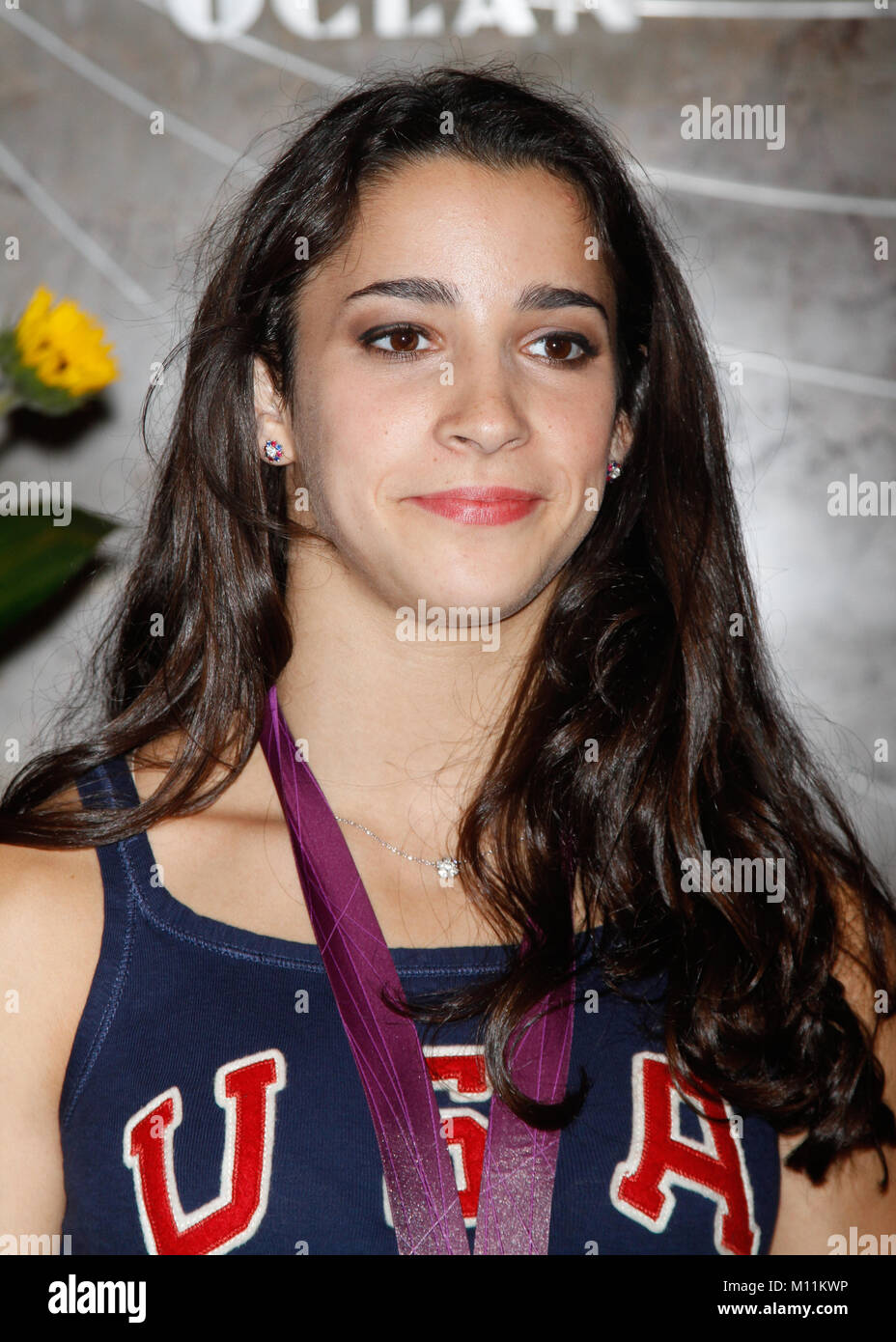 US Women's Gymnastics team captain Aly Raisman arrives to light The