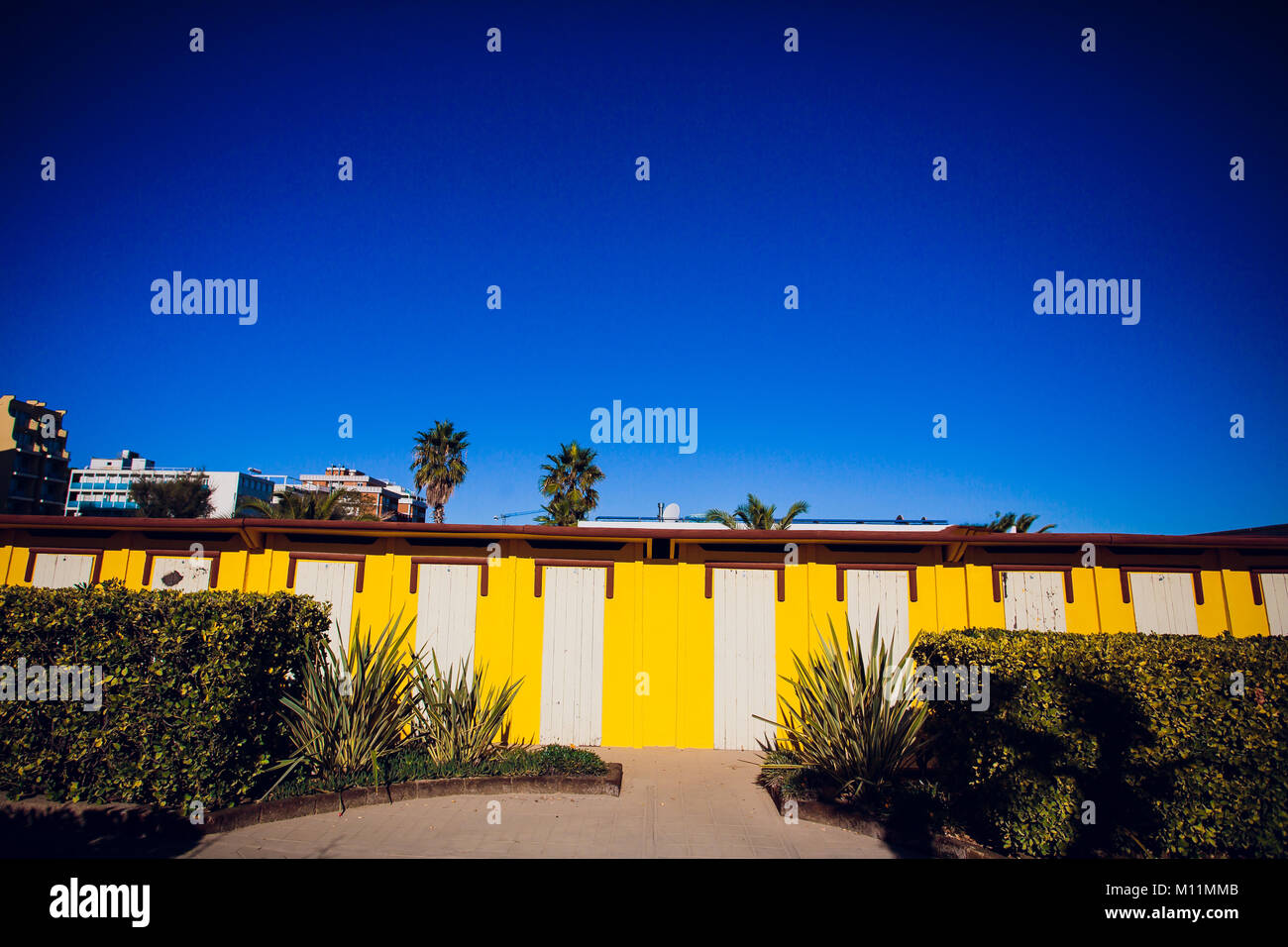 Colorful beach dressing rooms hires stock photography and images Alamy
