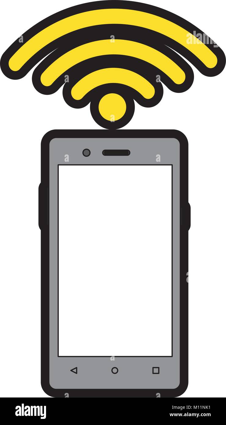 Smartphone of device gadget and technology theme Isolated design Vector ...