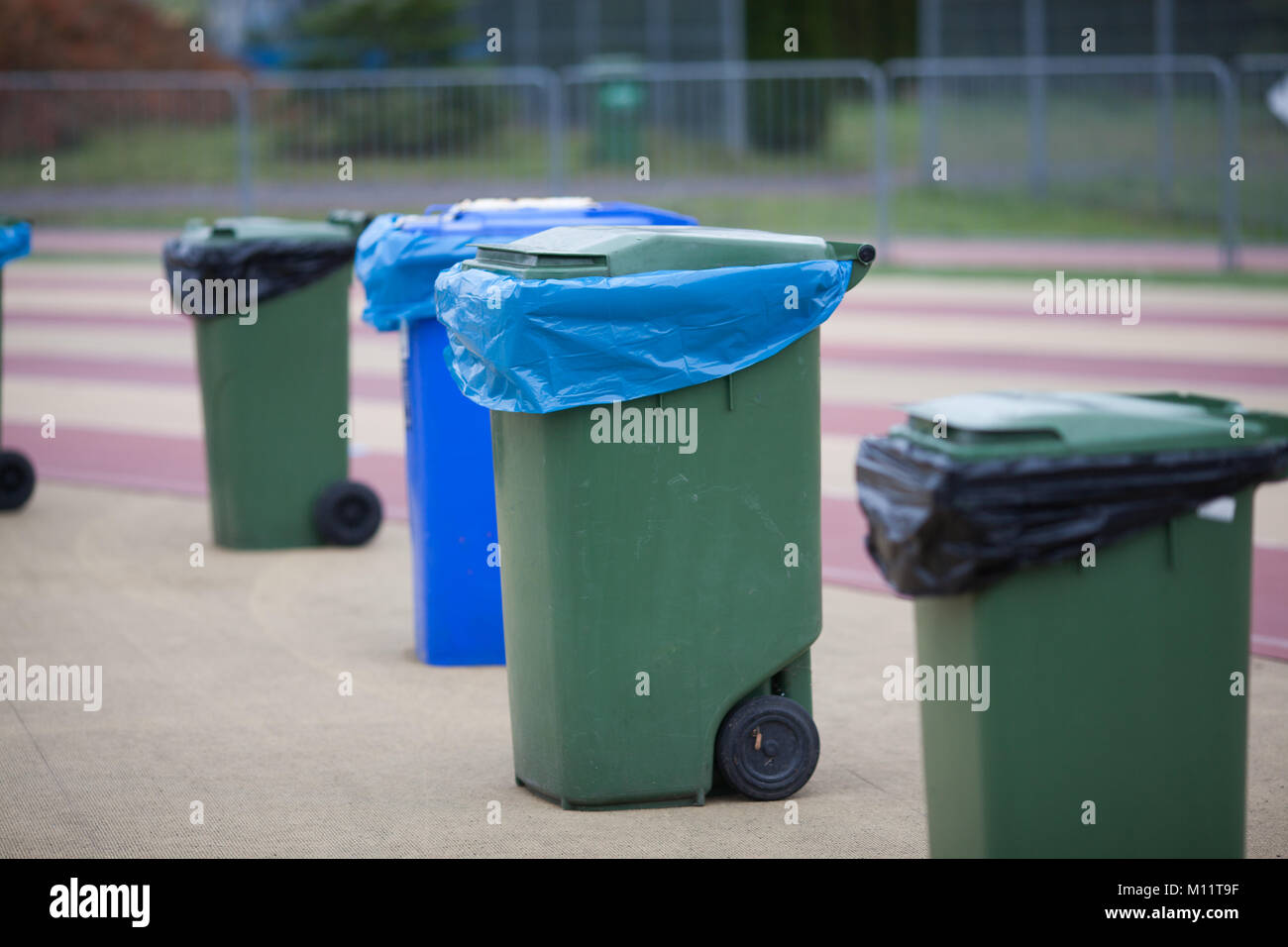 green waste bins Stock Photo Alamy