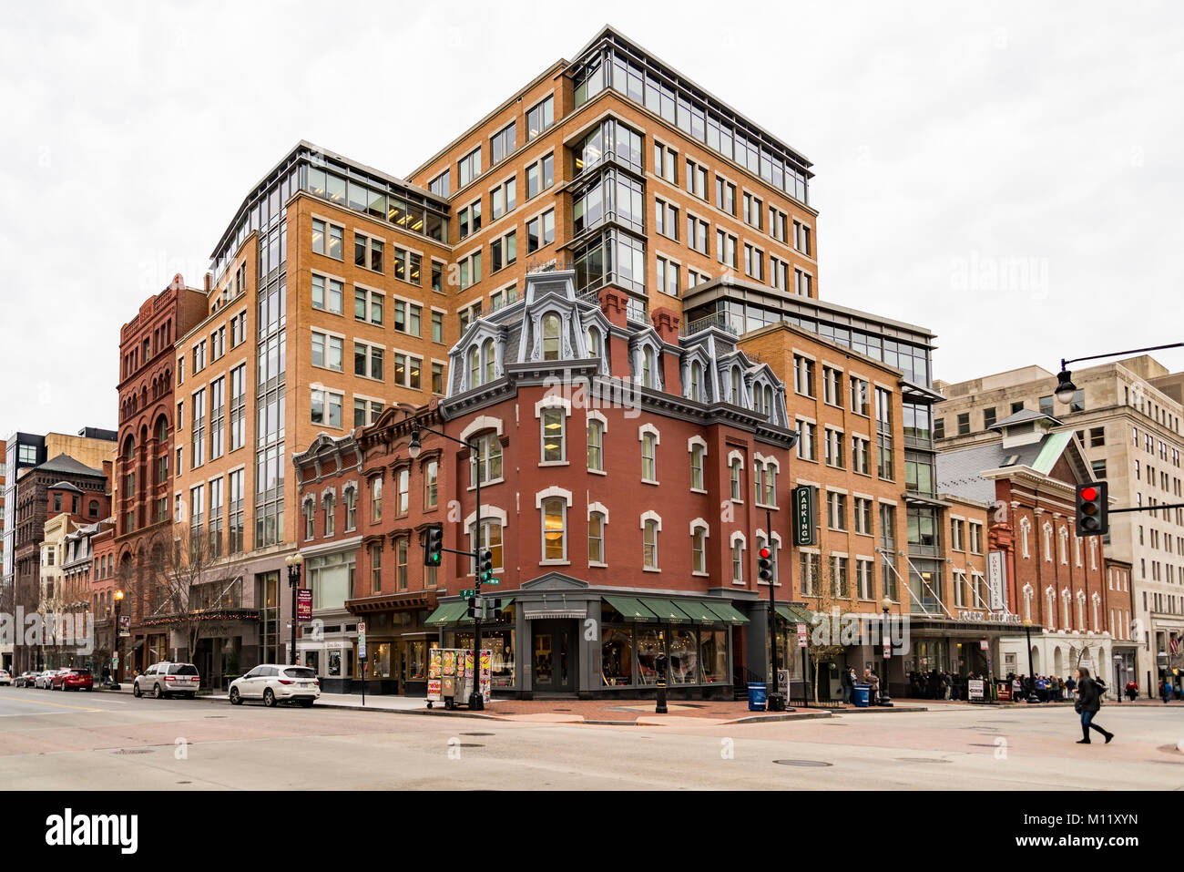 WASHINGTON D.C., USA DECEMBER 20 Streets and architecture of Washington DC early morning