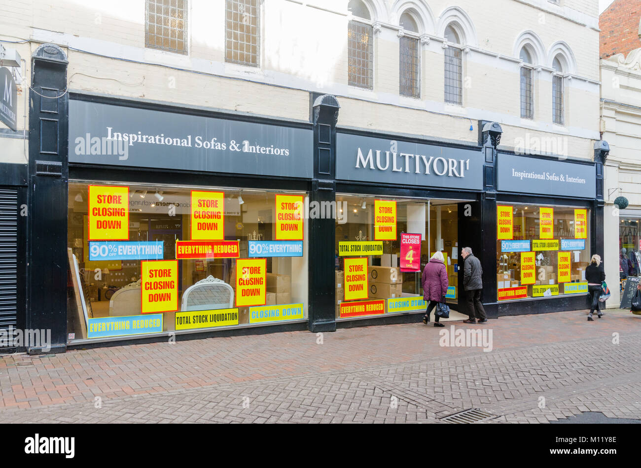The Pump Street, Worcester branch of furniture retailer Multiyork which