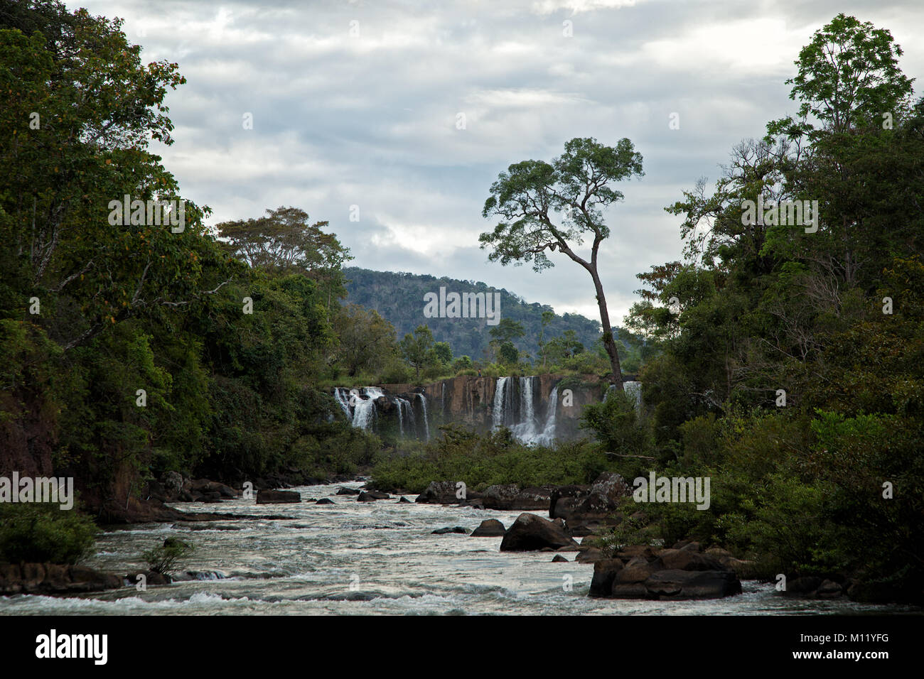 Tad Lo Waterfall - Southern Laos  Stock Photo