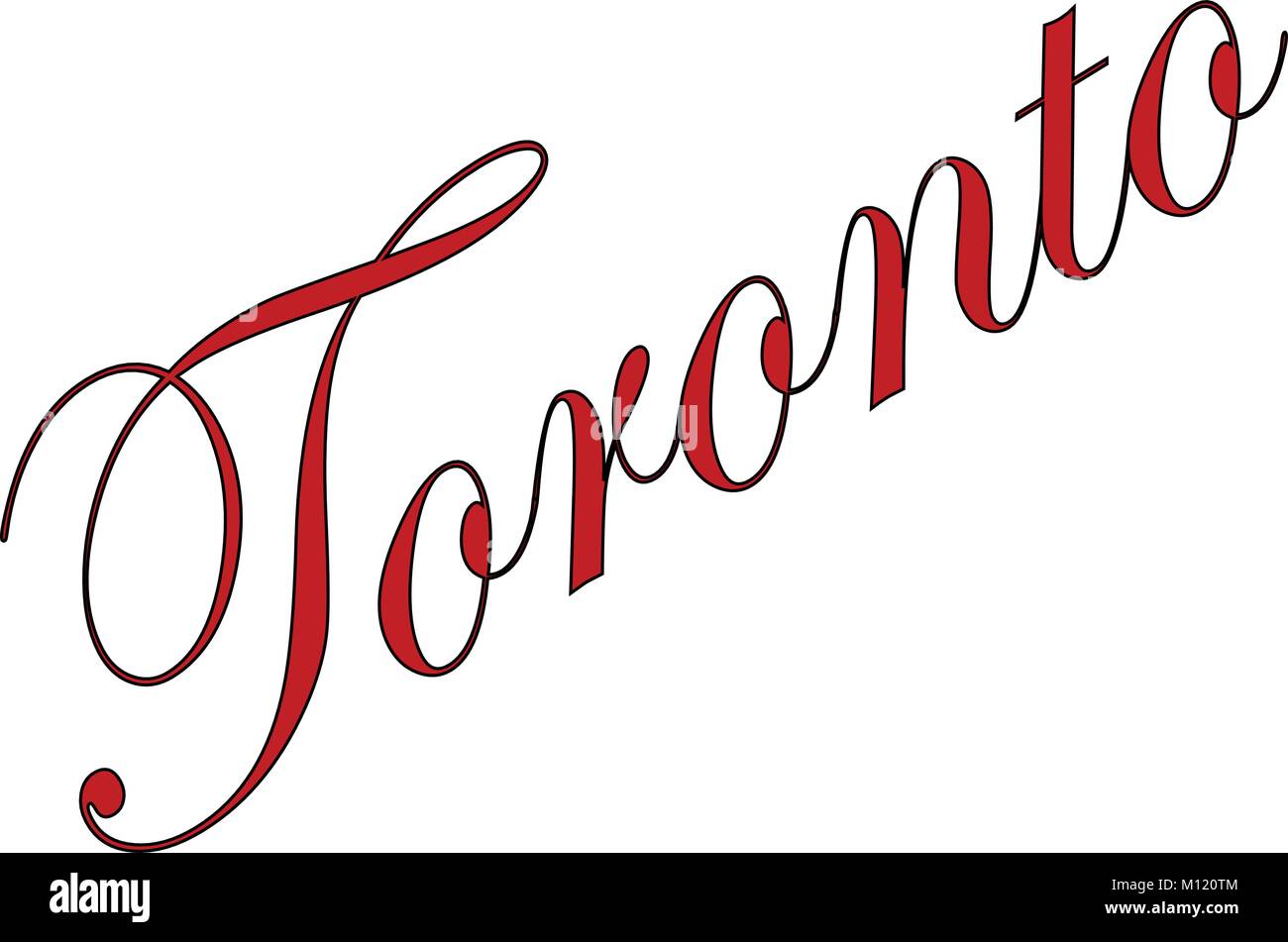 Toronto text sign illustration on white Background Stock Vector Image ...