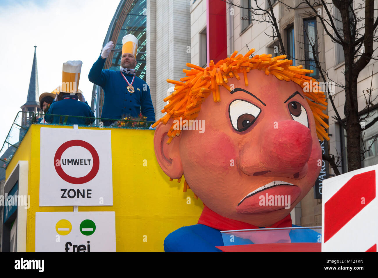 Germany, Cologne, carnival, Shrove Monday procession.  Deutschland, Koeln, Karneval, Rosenmontagszug. Stock Photo