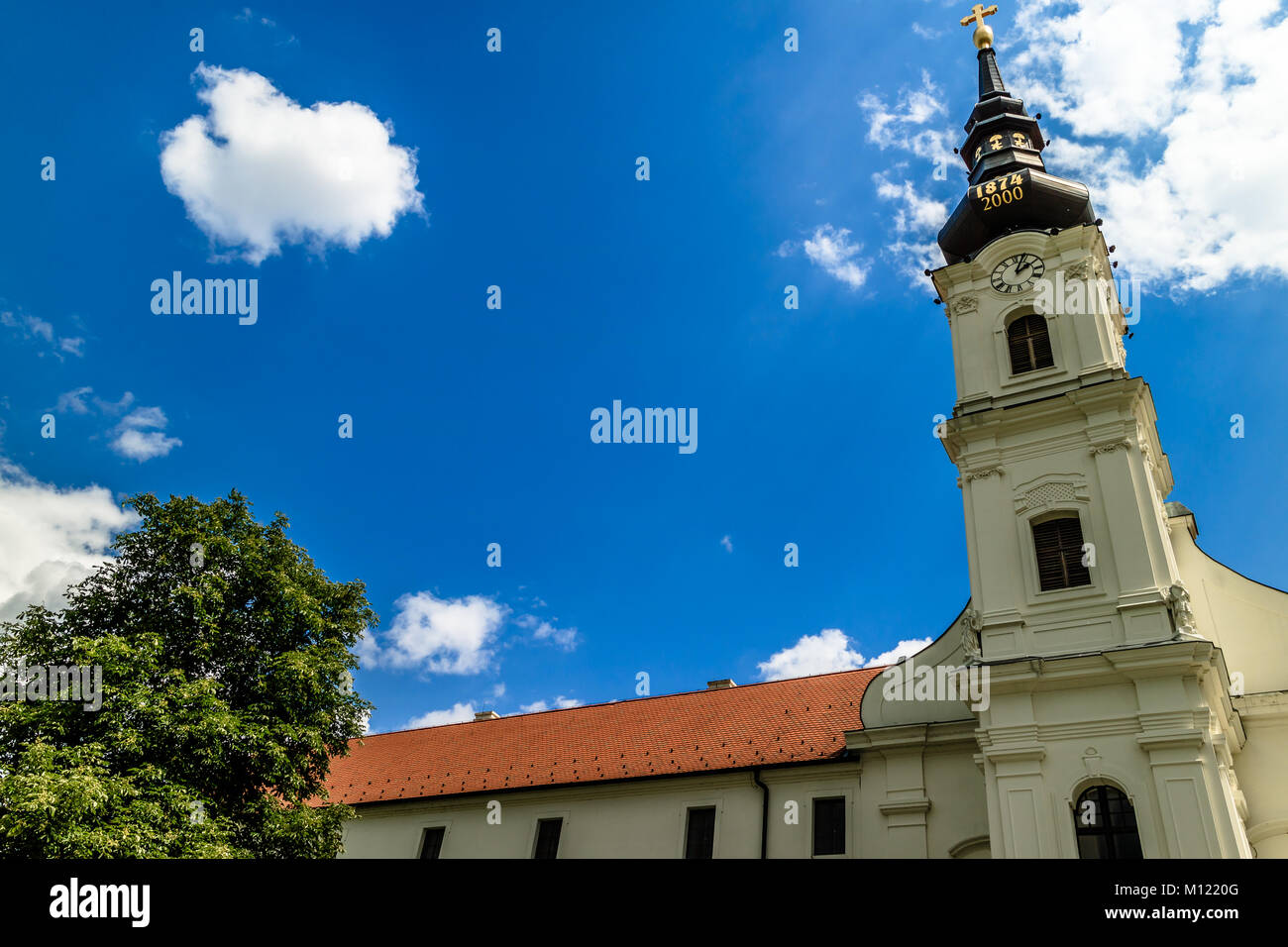 Church of Saints Philip and James / Church of St. Filip and Jacob at Vukovar, Croatia. Stock Photo