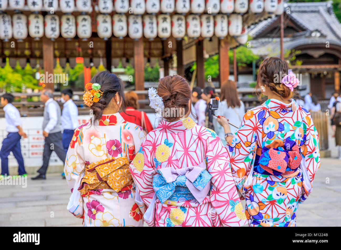 Yasaka Shrine in spring Stock Photo