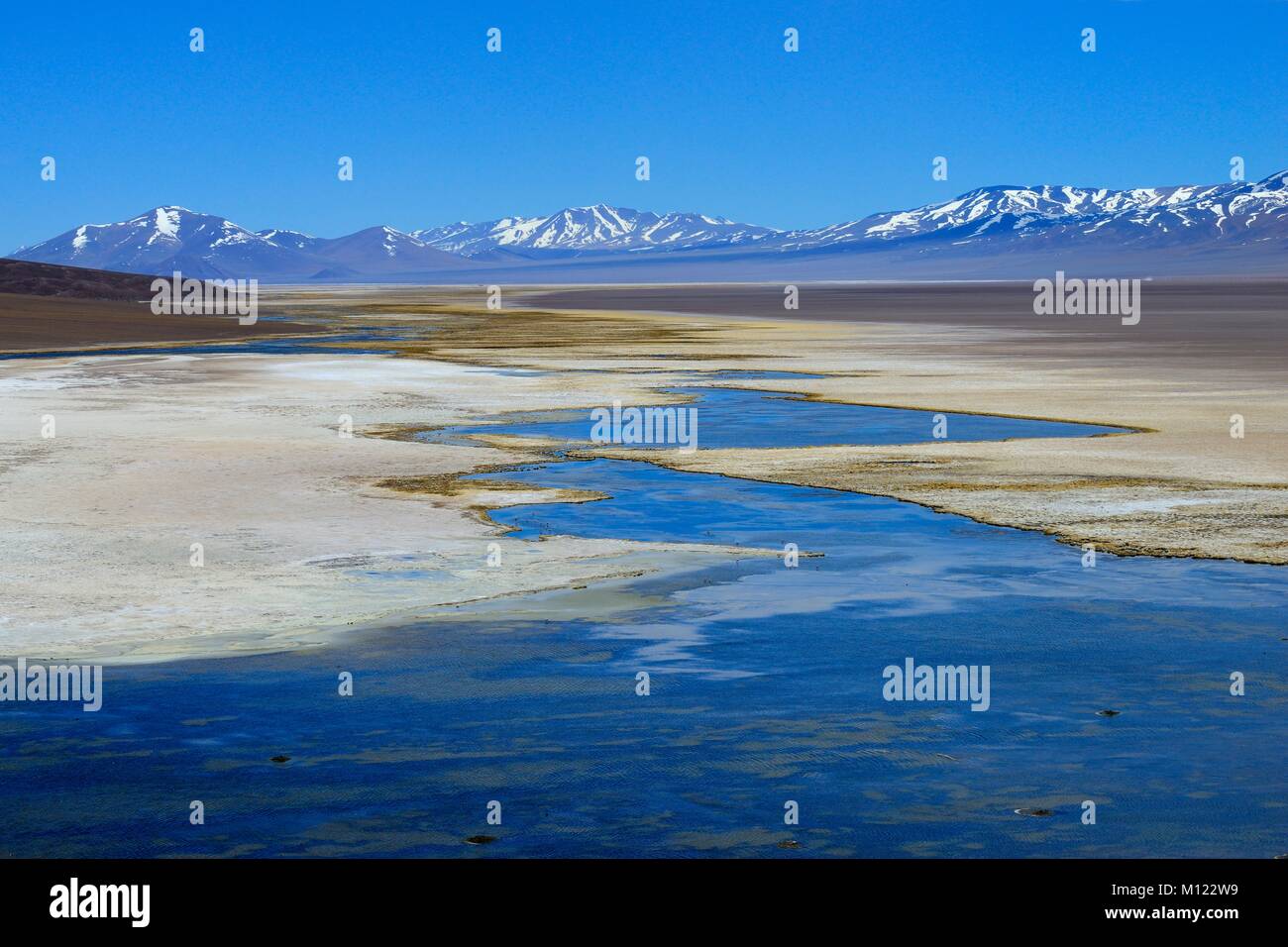 Laguna Santa Rosa With The Nevado Tres Cruces Volcano National Park 