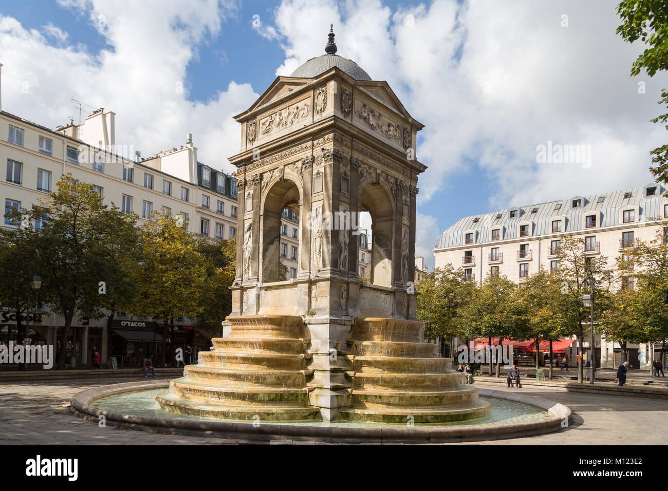 Fontaine des Innocents,Square des Innocents,Paris,France Stock Photo
