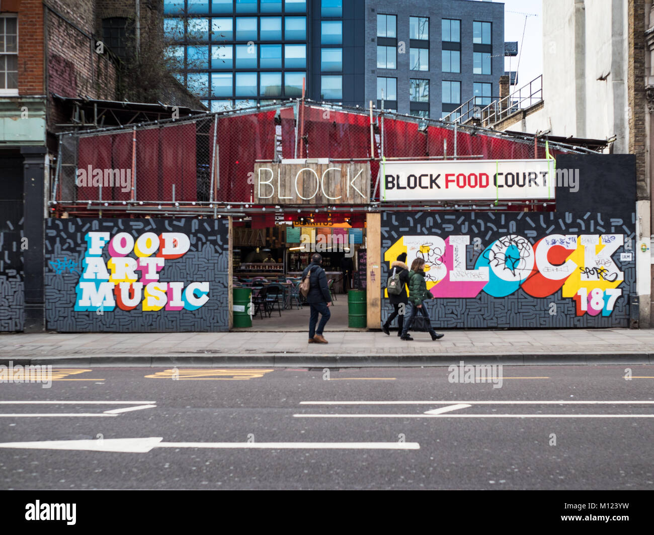 Block Shoreditch Food Court Street Food market in Shoreditch High St
