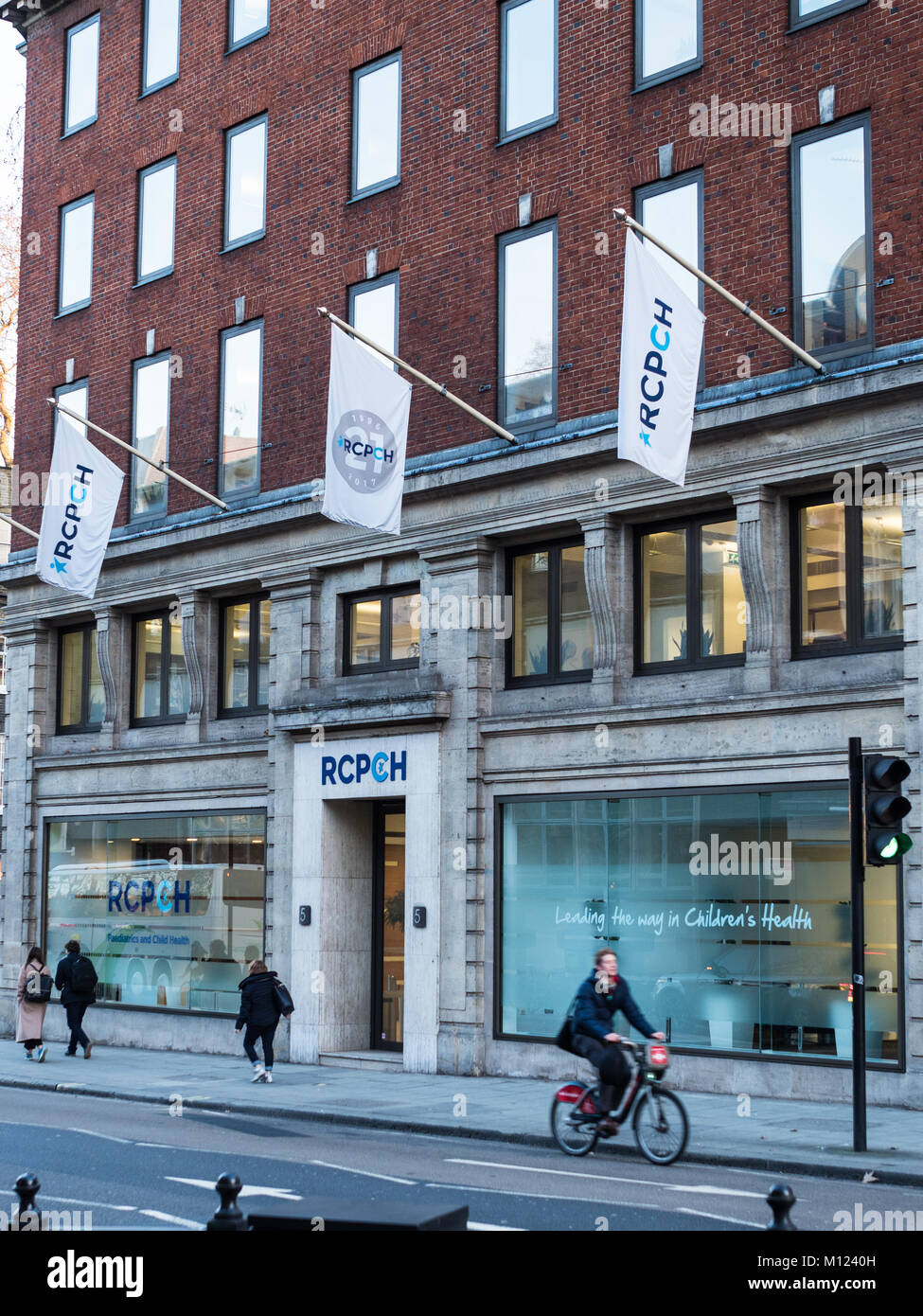 RCPCH - the Royal College of Paediatrics and Child Health on Theobalds Road in Central London, founded in 1996 Stock Photo