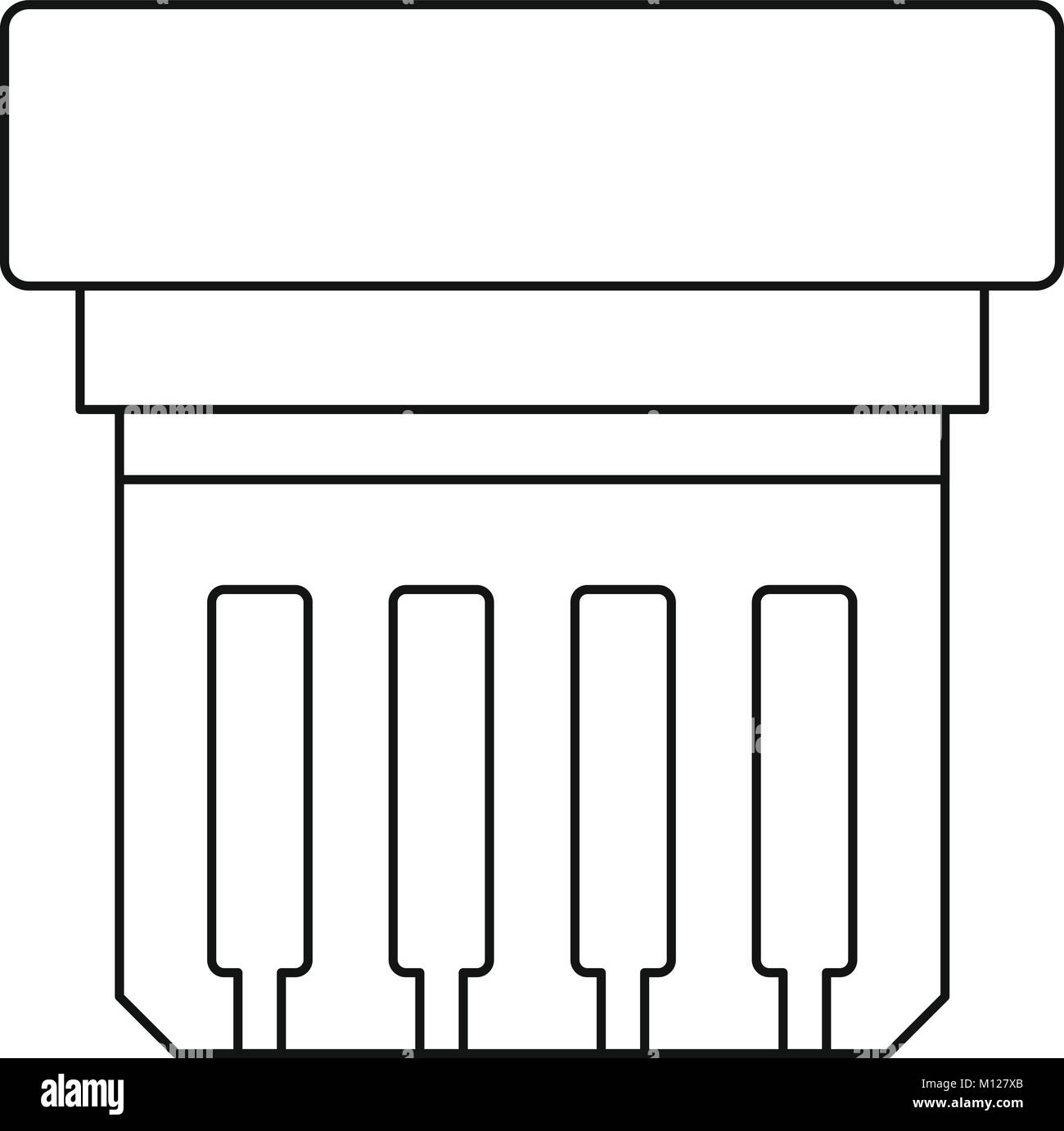 Electronic circuit board icon outline Stock Vector Image & Art - Alamy