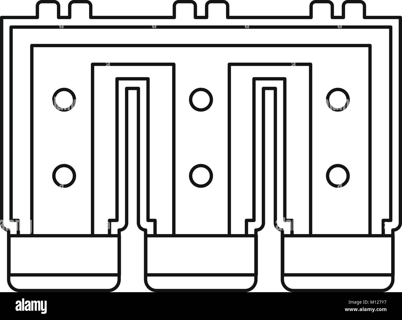 Electronic circuit board icon outline Stock Vector Image & Art - Alamy