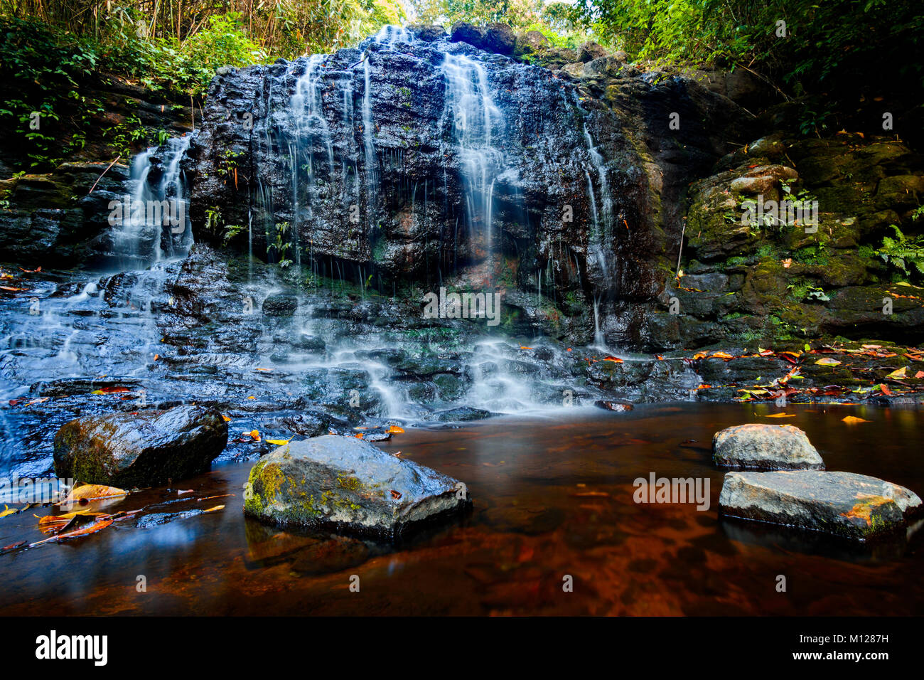 The Beautiful and Majestic Waterfall in Gavi , Kerala Stock Photo Alamy