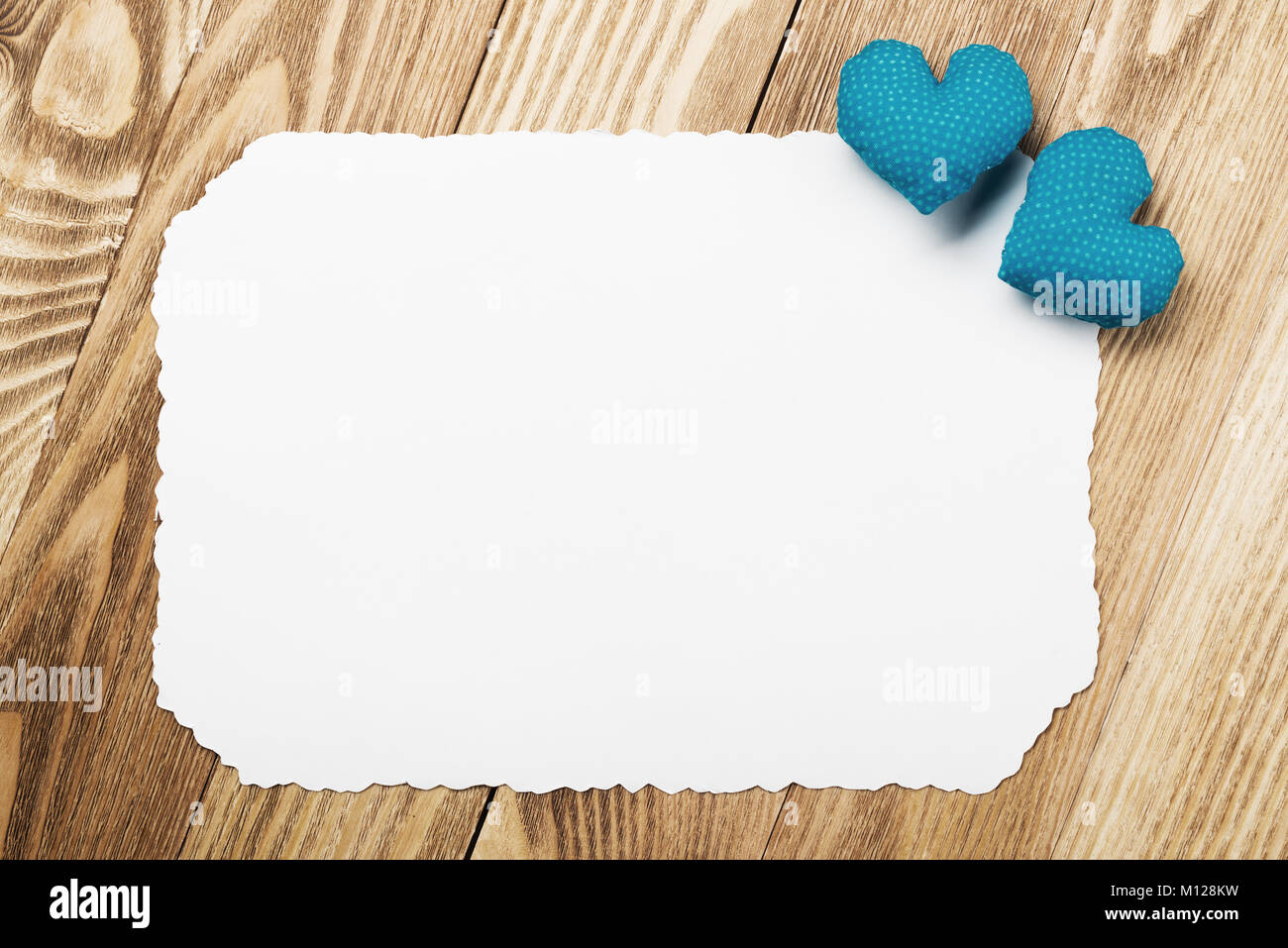 Blank paper for writing message Stock Photo - Alamy