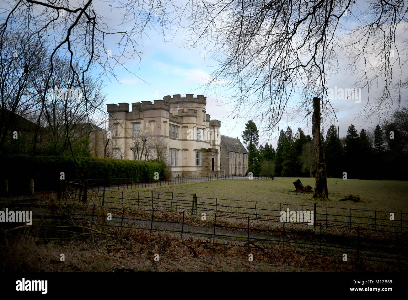 a view of the former smyllum park orphanage in lanark stock photo alamy