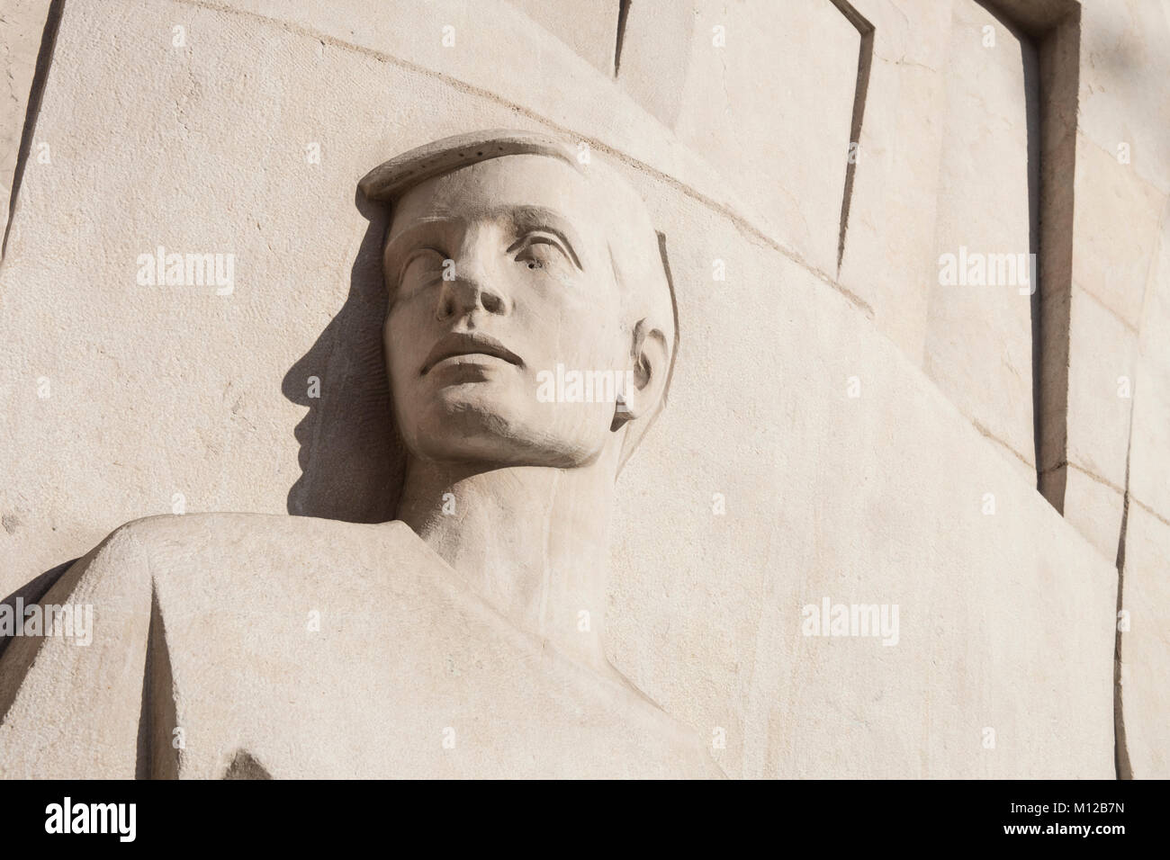 Detail of statue in Barcelona, Spain. Stock Photo