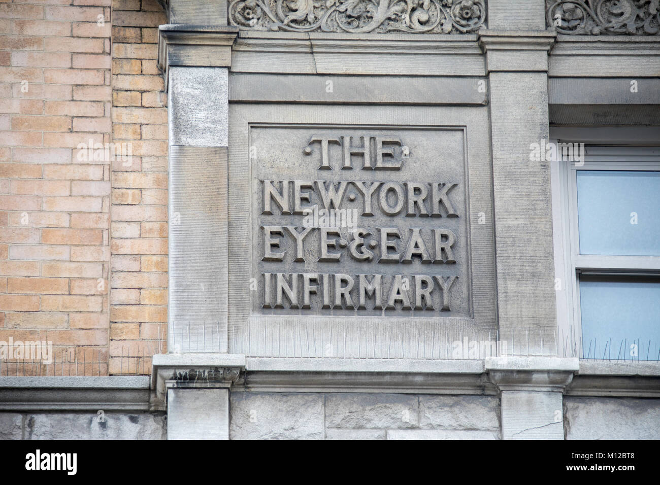 New York Eye and Ear Infirmary of Mount Sinai, East Village, New York City Stock Photo