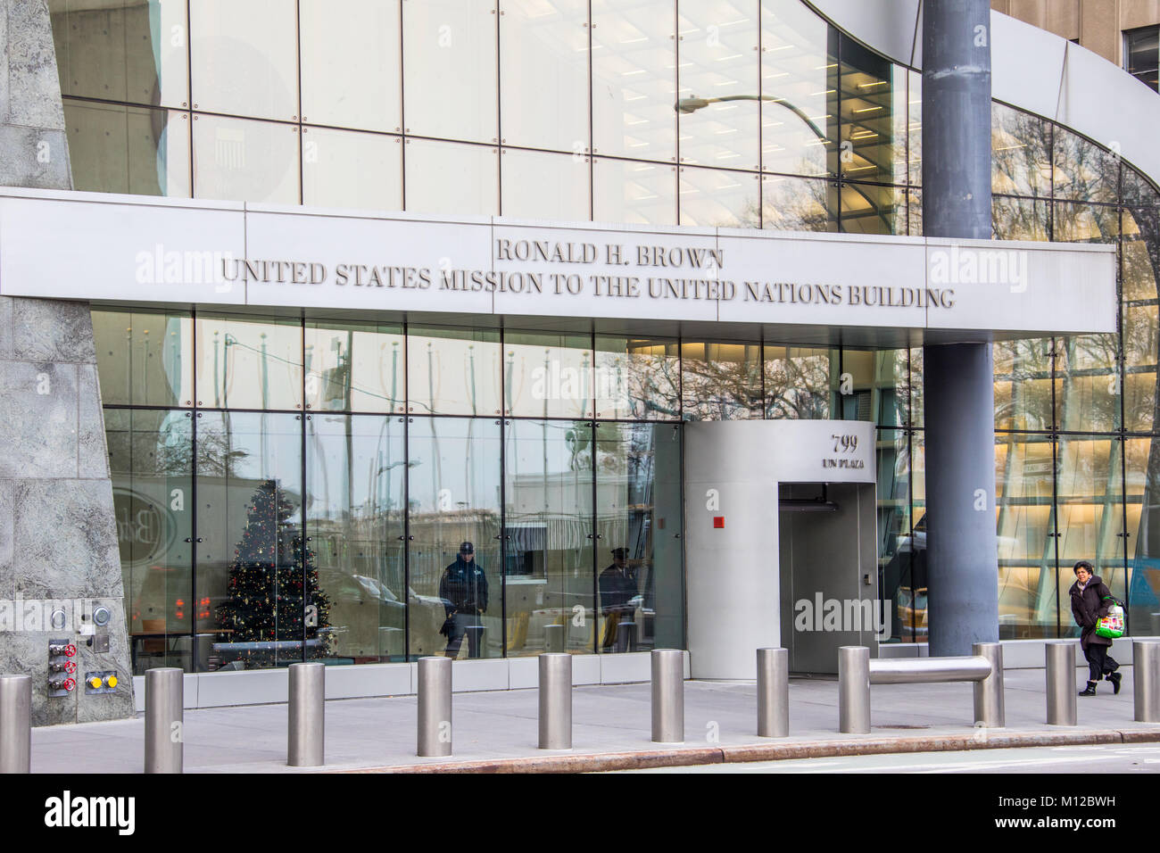 Ronald H Brown United States Mission to the United Nations Building, New York City Stock Photo