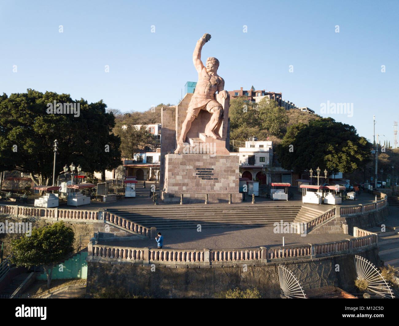 Monumento Al Pipila Statue Of Al Pipila Guanajuato Mexico Stock Photo Alamy