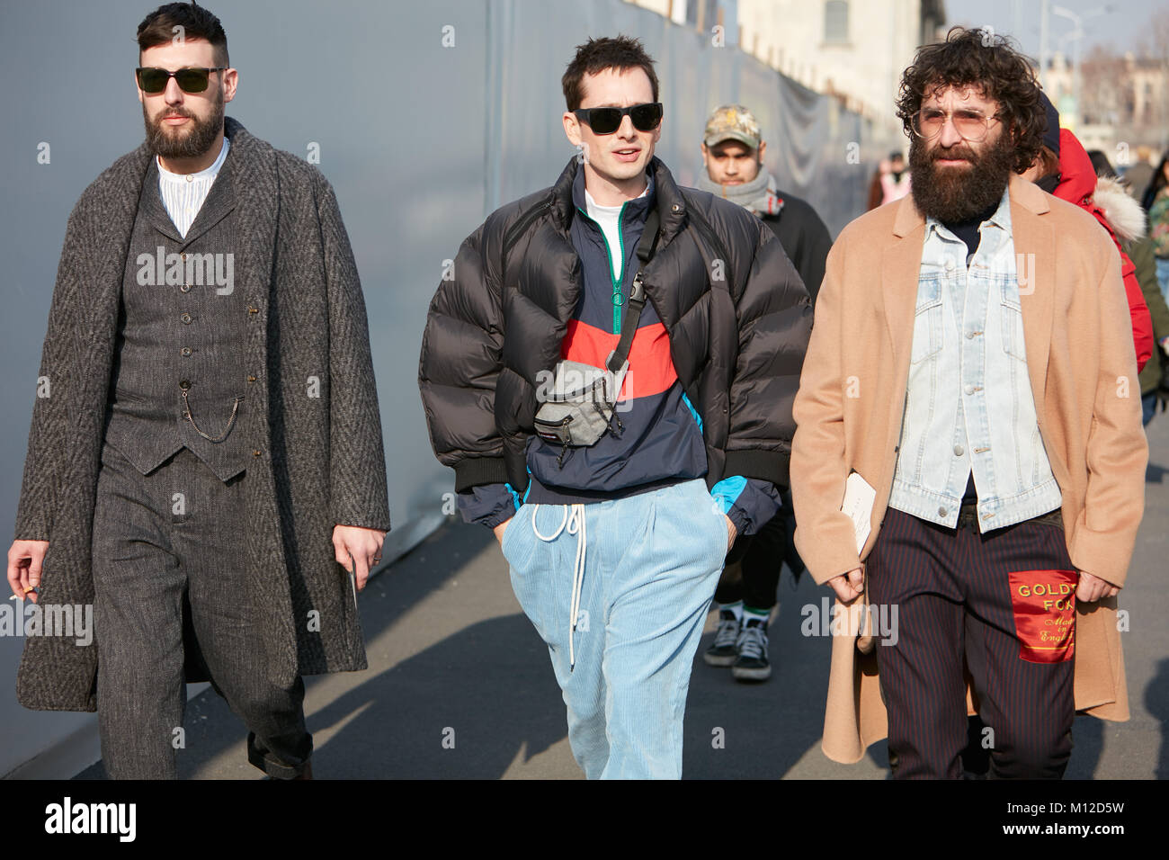 MILAN - JANUARY 14: Guests before Dsquared 2 fashion show, Milan Stock  Photo - Alamy
