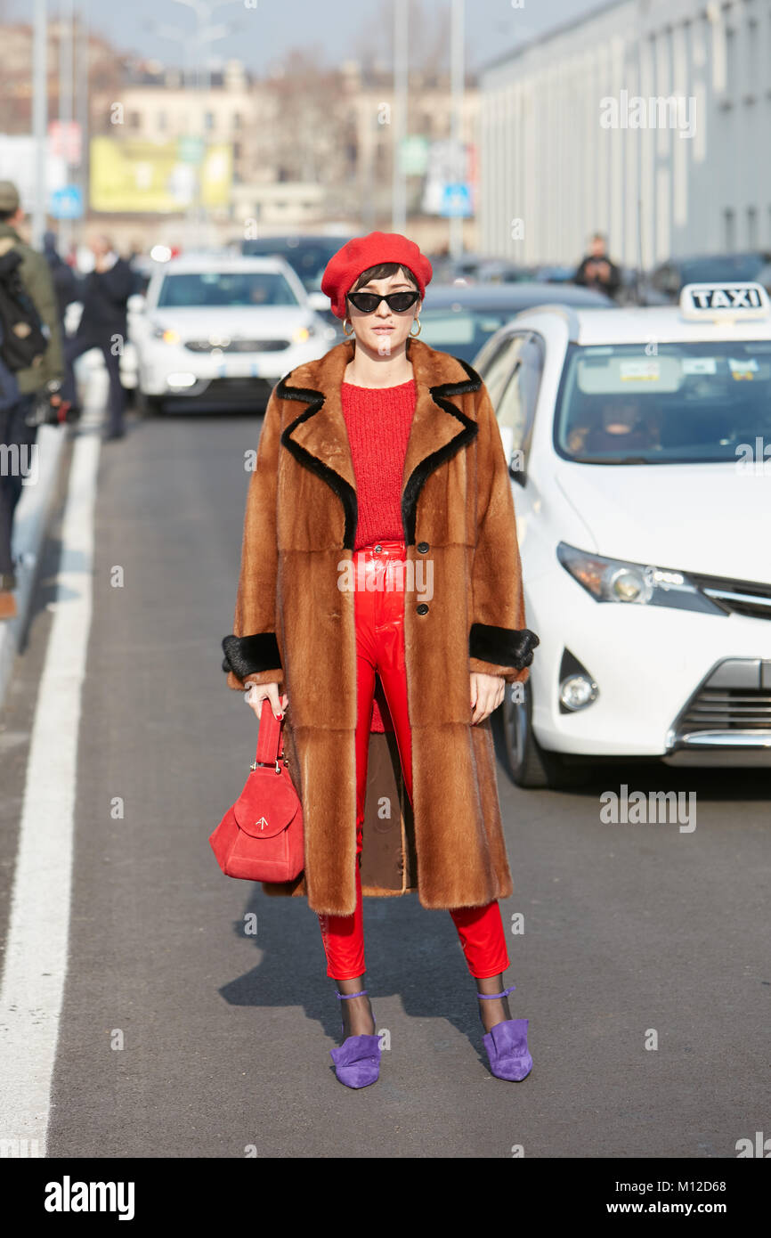 MILAN - JANUARY 14: Eleonora Carisi 