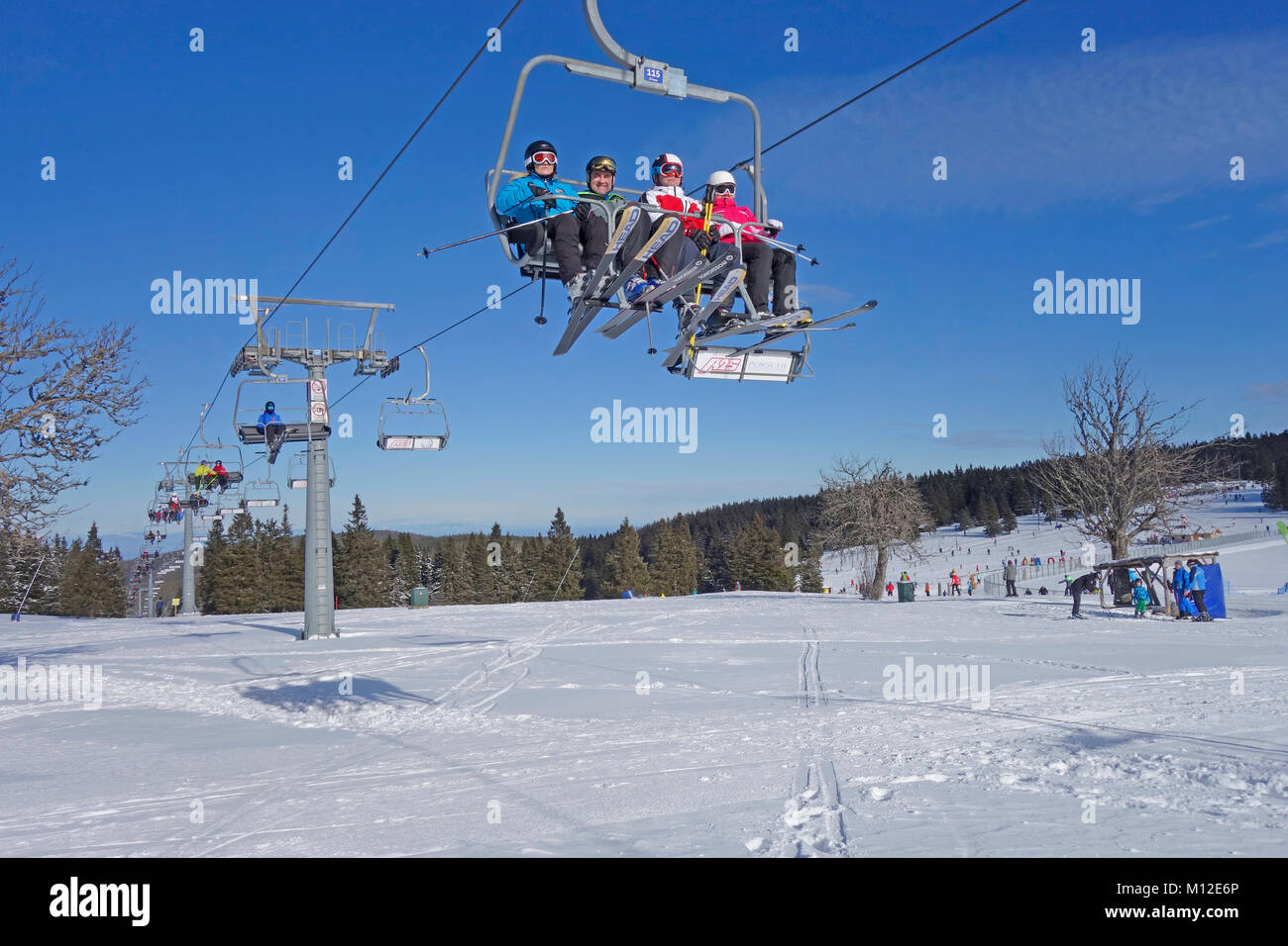 Chair lift at ski resort hi-res stock photography and images - Alamy