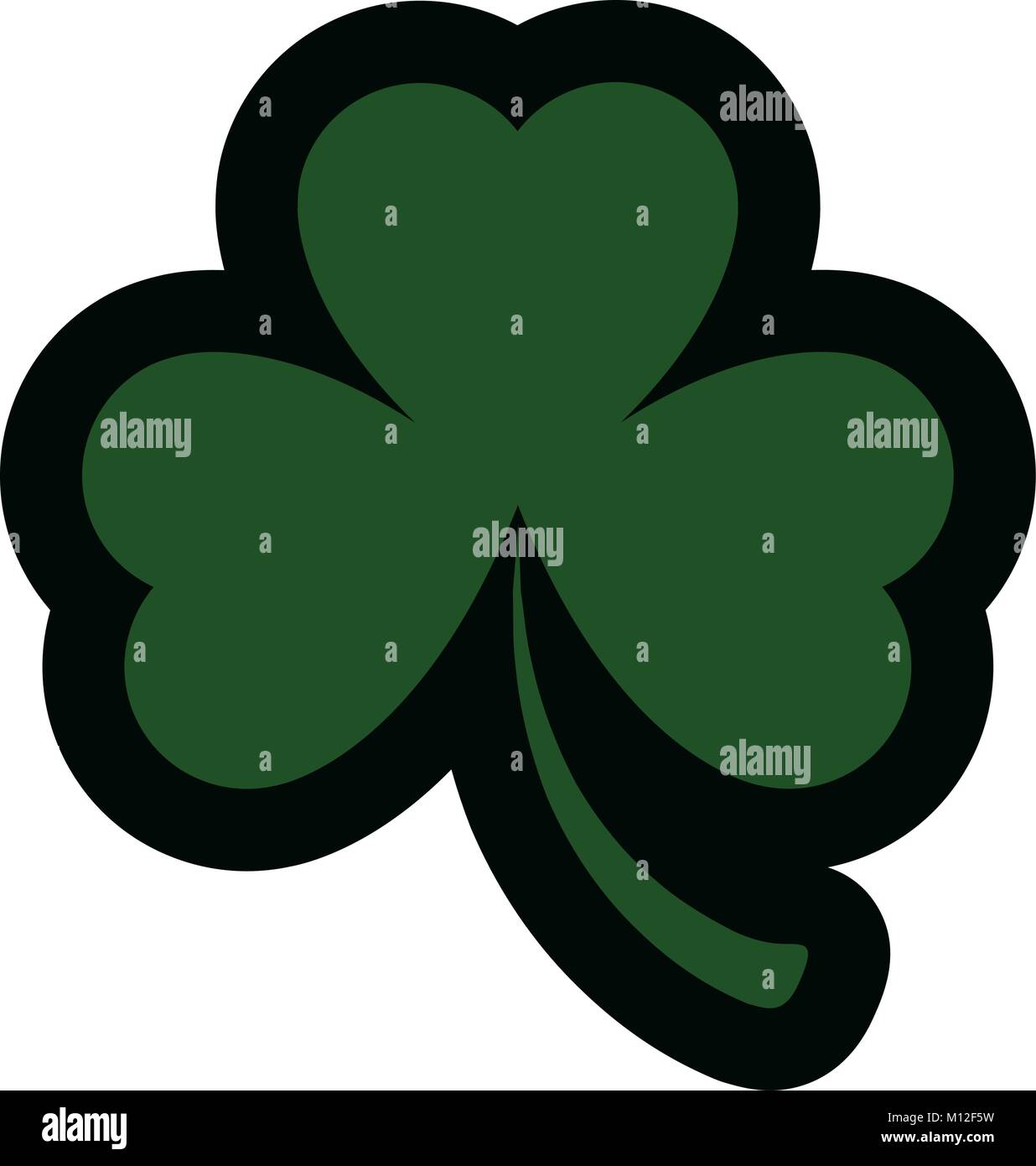Three leaf clover icon Stock Vector Image & Art - Alamy
