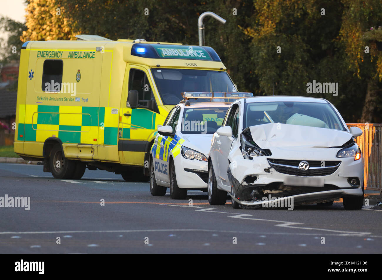Road Traffic Collision Stock Photo Alamy