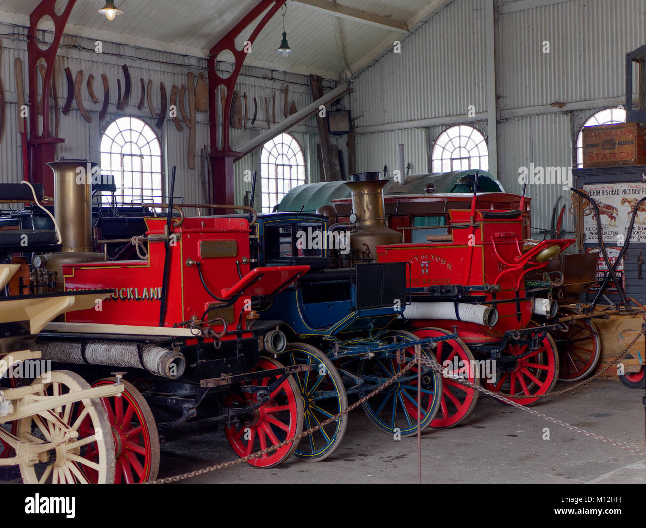 STANLEY, COUNTY DURHAM/UK - JANUARY 20 :  Old carriages at the North of England Open Air Museum in Stanley, County Durham on January 20, 2018 Stock Photo