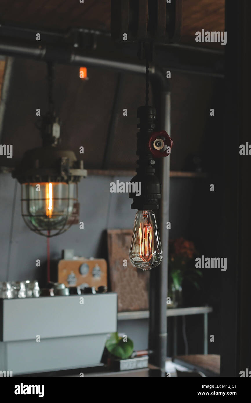 Coffee Shop Vintage Style. Stock Photo