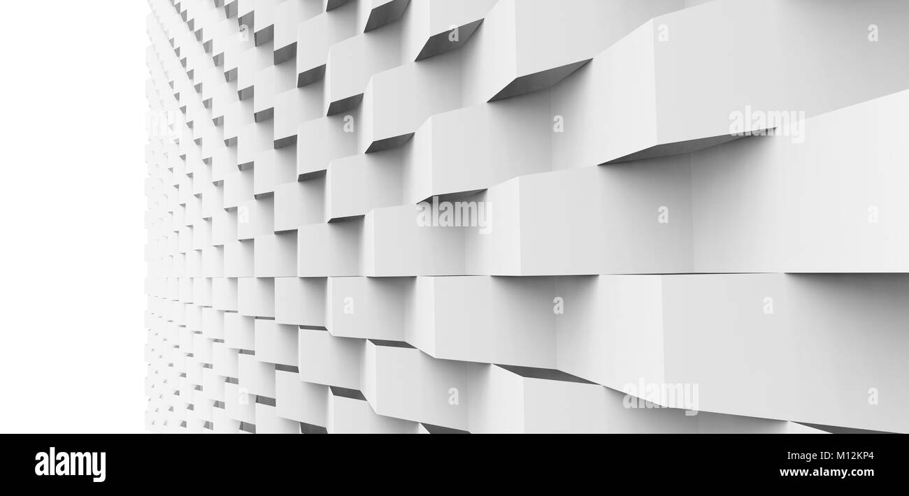 Geometric 3d render background, square pattern construction for design ...